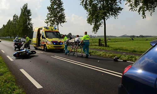 13 September Motorrijder Botst Achterop Auto N206 Zoetermeer ...