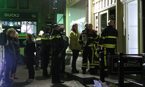 7 Maart 12 personen nagekeken in ambulance’s na CO melding Markt Delft
