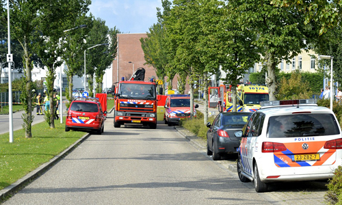 11 september Drie mensen onwel door container met lekkende vloeistof Leiden