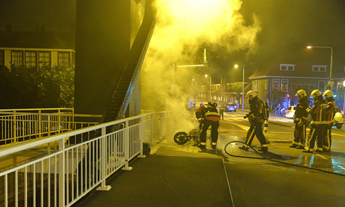 16 september Scooter in brand Sumatrastraat Leiden