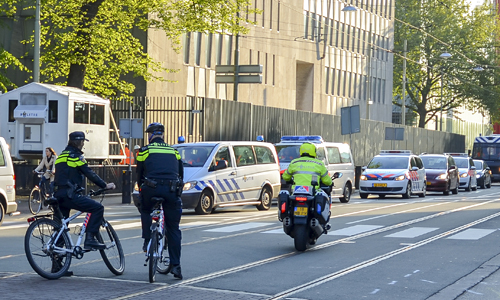 Politie akties op het Binnenhof 0008