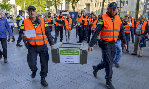 Politie akties op het Binnenhof 0013