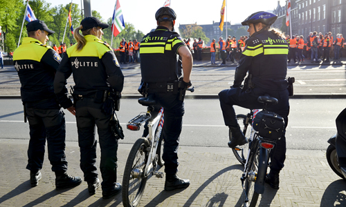 Politie akties op het Binnenhof 0029