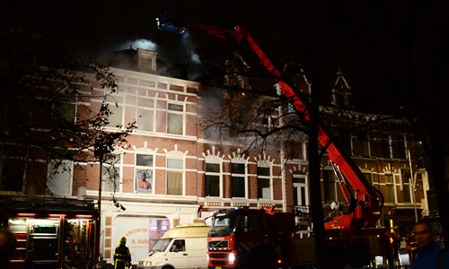 27 november Uitslaande woningbrand Regentesselaan Den Haag