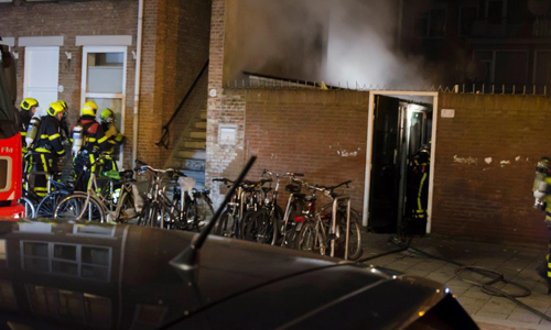 23 december Asbest vrijgekomen bij brand in schuurtje Reitzstraat Den Haag