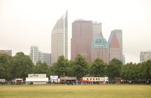 Demonstratie boze Kermis exploitanten Malieveld Den Haag
