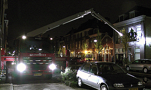 24 oktober Assistentie ambulance Rietveld Delft (video)