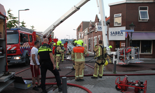 25 juli Grote schade in shoarmazaak na brand Rietdijkstraat Hoek van Holland