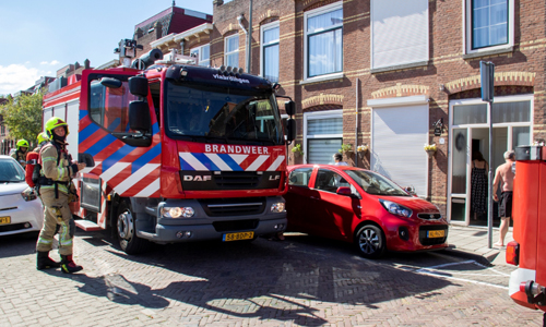 5 augustus Kleine brand in keuken Van Smaleveldstraat Schiedam
