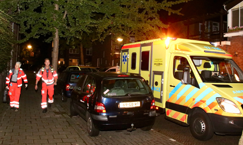 24 september Massale inzet hulpdiensten voor medische noodsituatie Prins Mauritstraat Schiedam