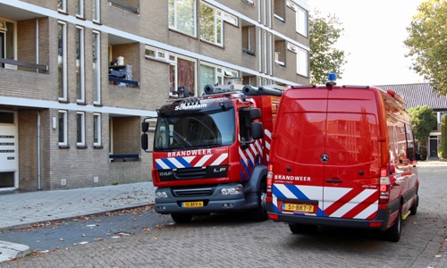 15 oktober Gaslekkage naast gevel flat en melding gaslucht in bedrijfspand Puccinistraat Schiedam