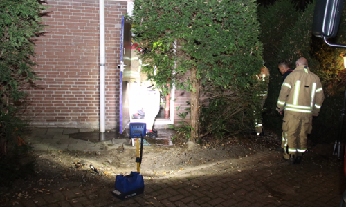 21 oktober Flinke lekkage in kethelhuis Argos Willem de Zwijgerlaan Vlaardingen
