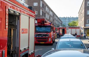 Brand in spouwmuur van woning Gijsingstraat Rotterdam