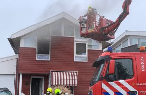 Brand in woonkamer Tornefors Schiedam