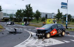 Vijf gewonden bij forse aanrijding Lepelaarsingel Vlaardingen