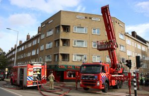 Brand in chinees restaurant Julianalaan Schiedam