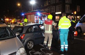Drie gewonden bij botsing Franselaan Rotterdam