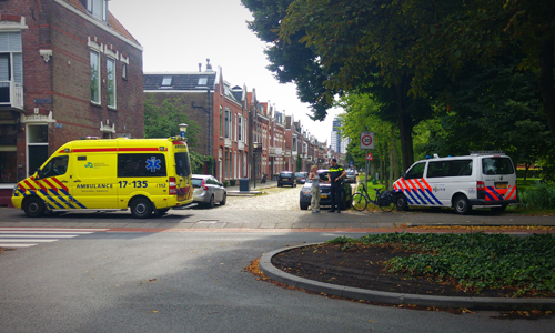 3 augustus Aanrijding tussen fietser en auto Julianasingel Vlaardingen
