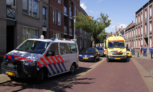 10 augustus Man komt lelijk ten val op straat Singel Schiedam
