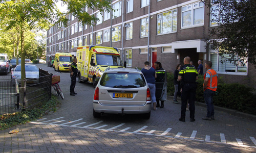 17 augustus Fietser gewond na aanrijding met auto Royaardsplein Schiedam