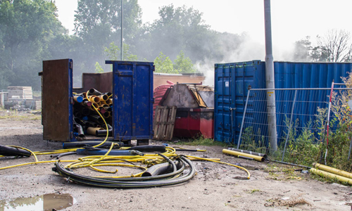 29 augustus Opnieuw containers in brand Zwanensingel Vlaardingen