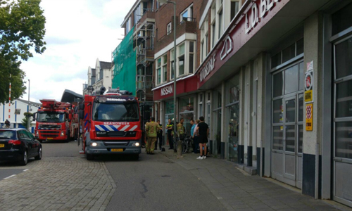 4 september Baby gecontroleerd in ambulance na brandje in meterkast Nieuwe Haven Schiedam