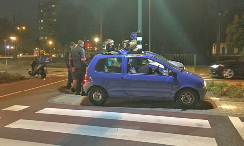 22 september Aanrijding tussen scooter en auto Nieuwlandplein Schiedam