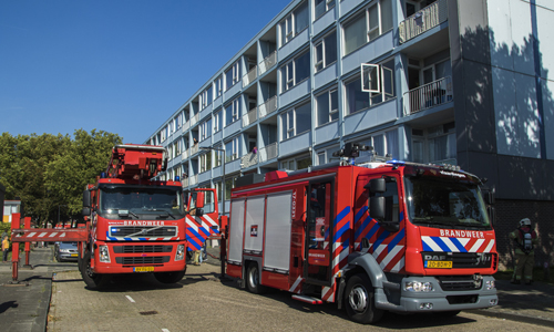 24 september Forse brand in woning Sonoystraat Vlaardingen