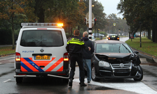 15 oktober Aanrijding tussen tram en auto Van Dalsumlaan Schiedam
