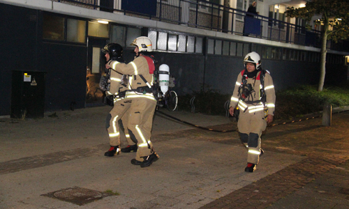 16 oktober Brandweer gealarmeerd voor mogelijke containerbrand Eksterlaan Vlaardingen