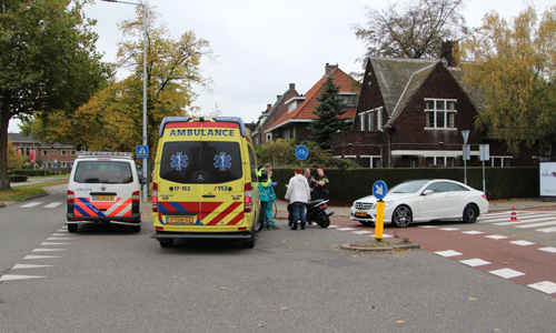28 oktober Aanrijding auto vs scooter Aleidastraat Schiedam