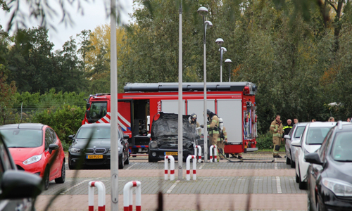 28 oktober Auto in brand op parkeerterrein ziekenhuis Schiedam
