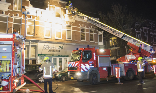 17 januari Grote brand boven restaurant Bergweg Rotterdam