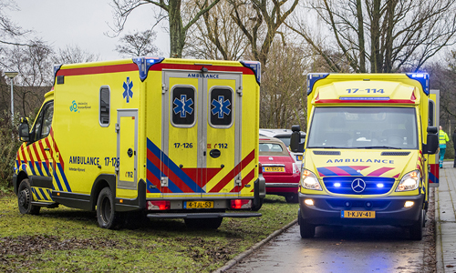 30 januari Traumahelikopter ingezet voor medische noodsituatie Nijhoffplein Schiedam