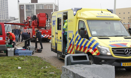 7 februari Brandweerduiker in problemen bij oefening Marconistraat Schiedam