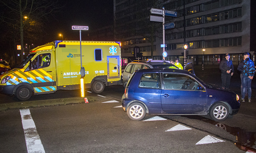 19 februari Gewonde bij aanrijding Burgemeester Pruissingel Vlaardingen