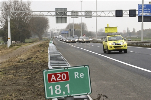 25 november A20 dicht vanwege reanimatie Vlaardingen