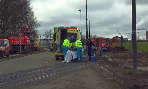 28 februari Fietsster komt ten val Deltaweg Vlaardingen