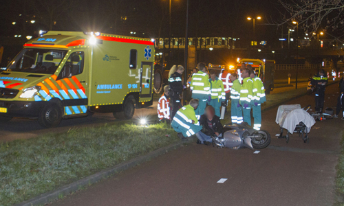 13 maart Twee gewonden bij aanrijding tussen scooter en fiets Mr. L.A Kesperweg Vlaardingen