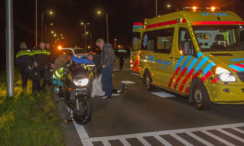 26 maart Motorrijder gewond na valpartij Groene Kruisweg Heenvliet