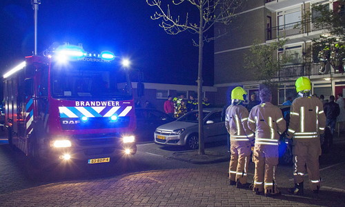 16 april Groot alarm voor woningbrand Fresiastraat Ridderkerk