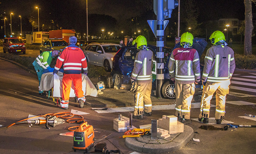 15 april Meerdere gewonden bij aanrijding Gerdesiaweg Rotterdam