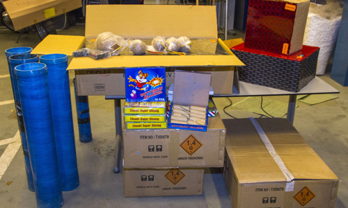 11 december Ruim 250 kg illegaal vuurwerk in schuur Vlaardingen