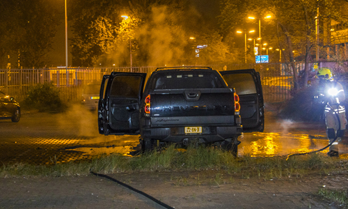 22 april Auto verwoest na brand Benjamin Franklinweg Rotterdam