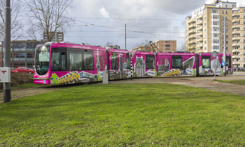 3 februari Drukte na ontspoorde tram Churchillweg Schiedam