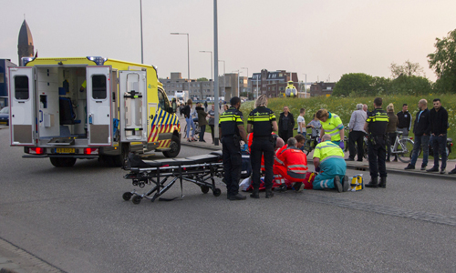 6 mei Ernstig eenzijdig ongeval met scooterrijder Maasdijk Schiedam