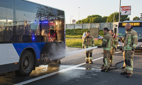 9 mei Brand in RET bus ‘s-Gravelandseweg Schiedam