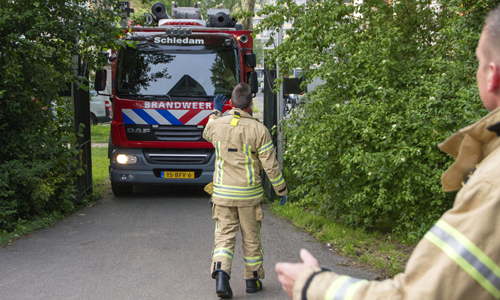 22 mei Nablussen bij uitgebrand pand scouting Sweelincksingel Schiedam