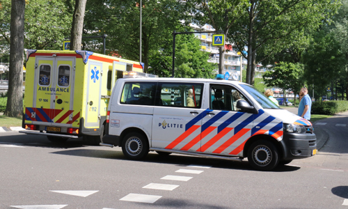 24 mei Handbiker gewond bij aanrijding met auto Mozartlaan Schiedam