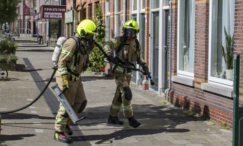 24 mei Brand op zolder Sint Liduinastraat Schiedam